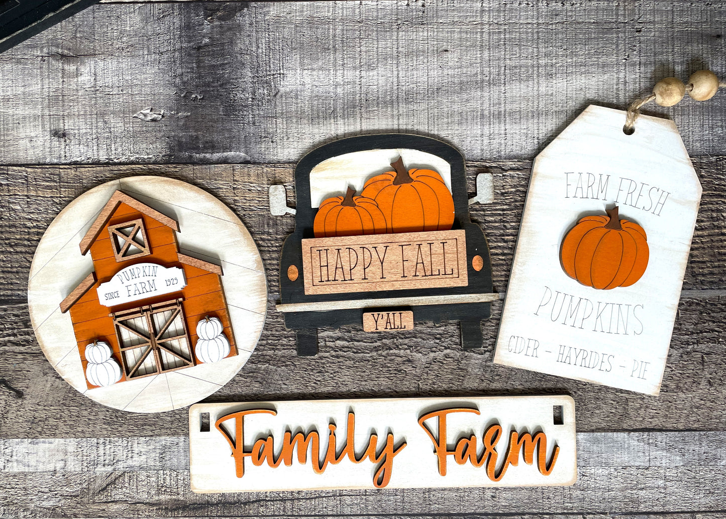 Fall Family Farm Insert Set