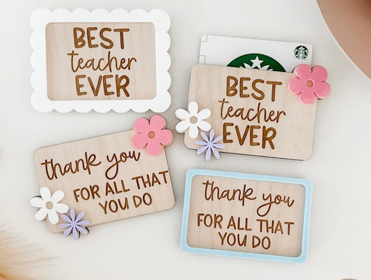 Gift Card Holders for Teacher