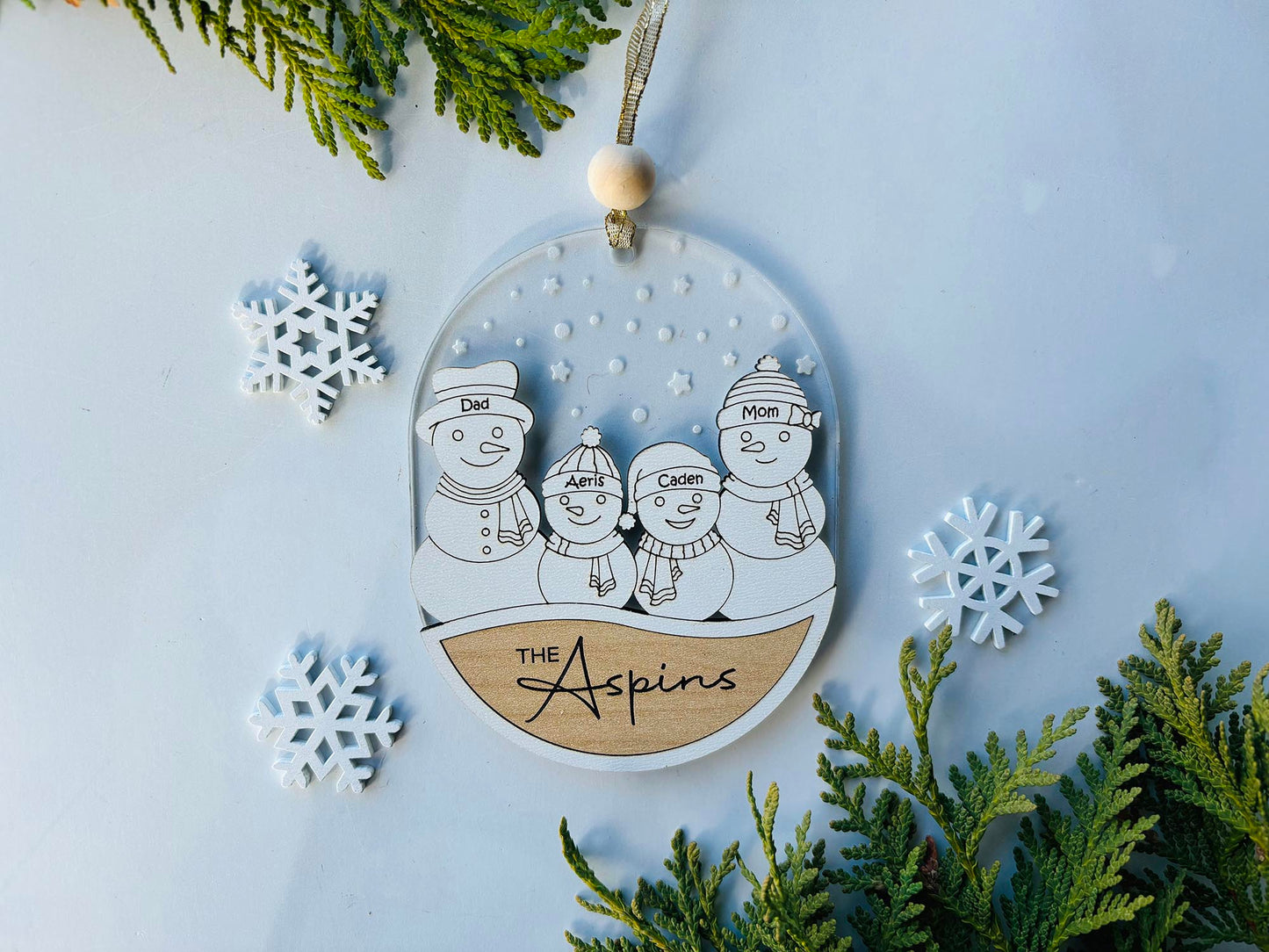 Snowman Family Ornament