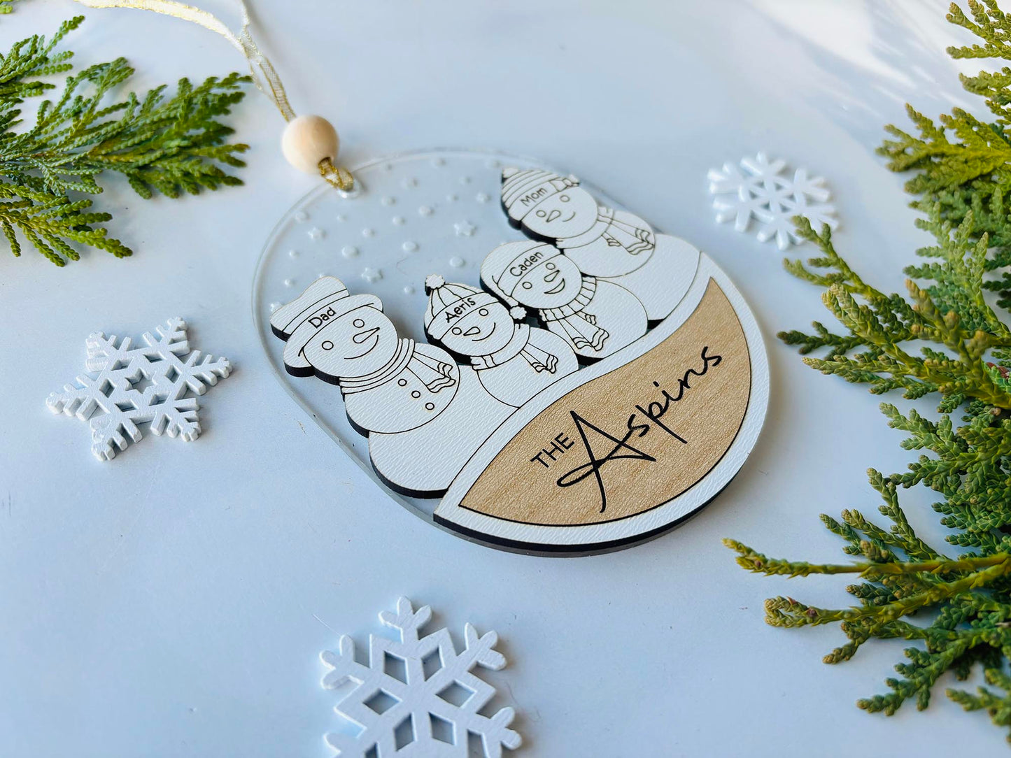 Snowman Family Ornament