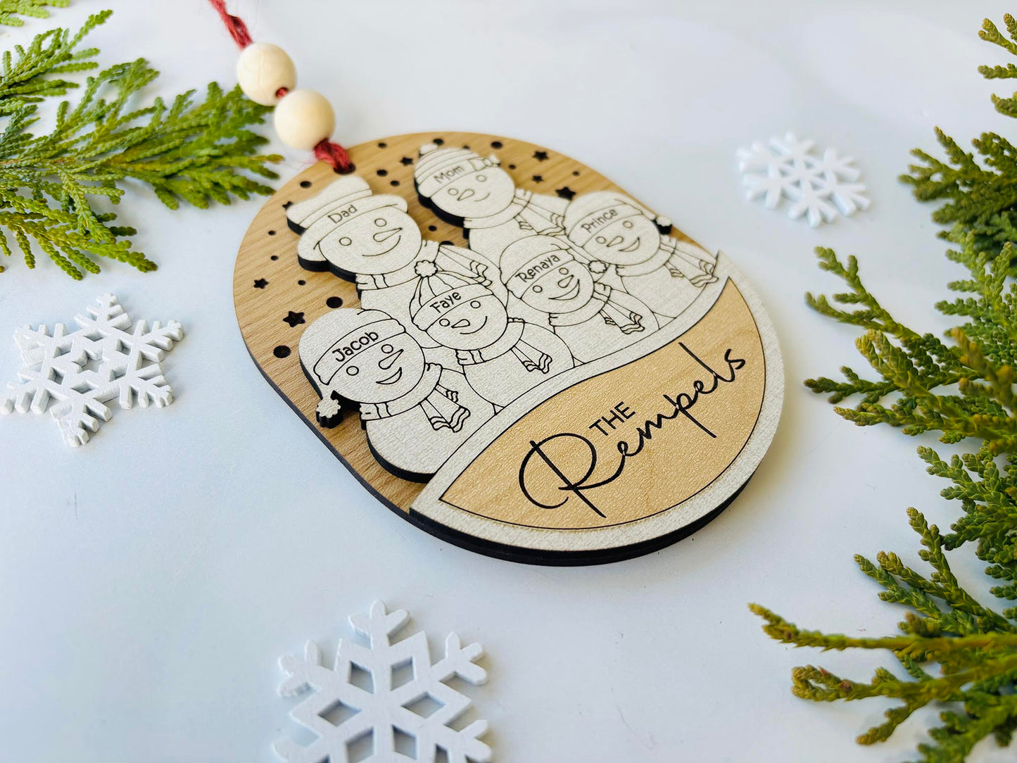 Snowman Family Ornament