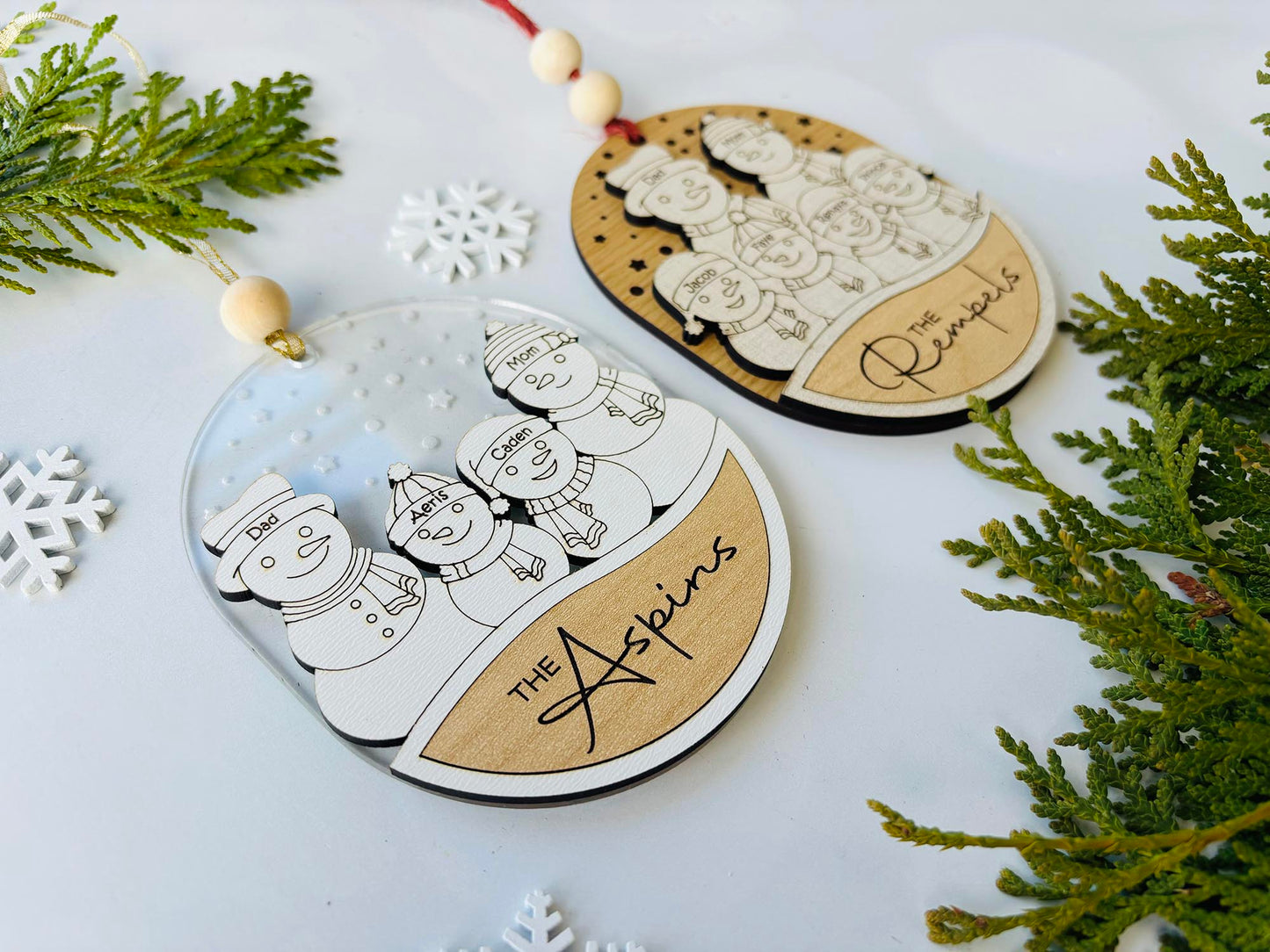 Snowman Family Ornament