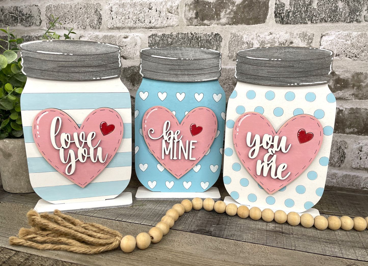 Mason Jar Valentines Decor