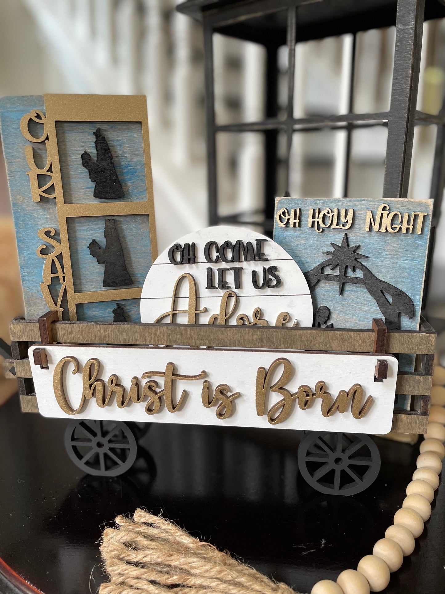 Christmas "Christ is Born" Nativity Insert Set